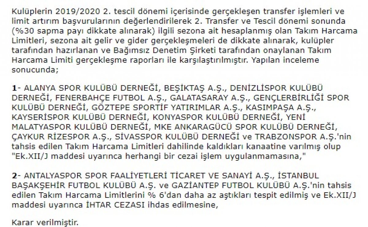 3 Süper Lig ekibine ihtar cezası