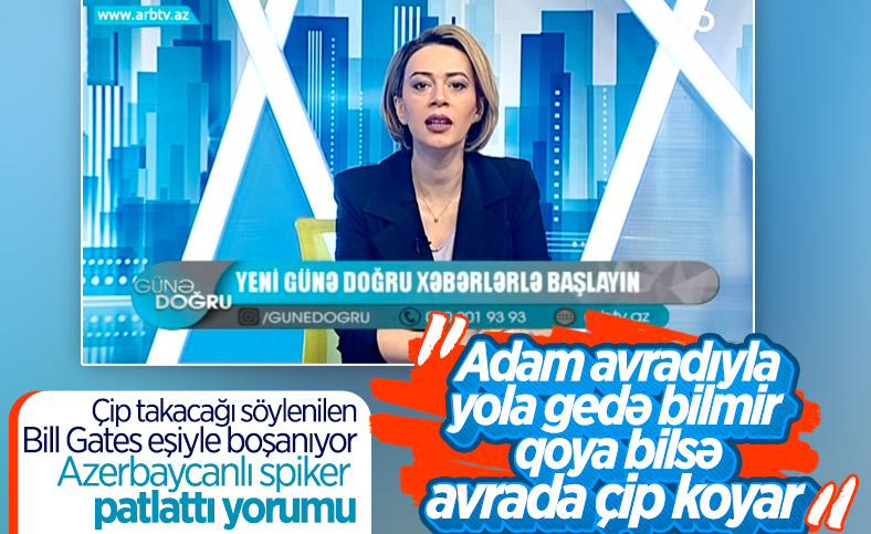 Gates çiftinin ayrılığına Azerbaycanlı sunucunun yorumu