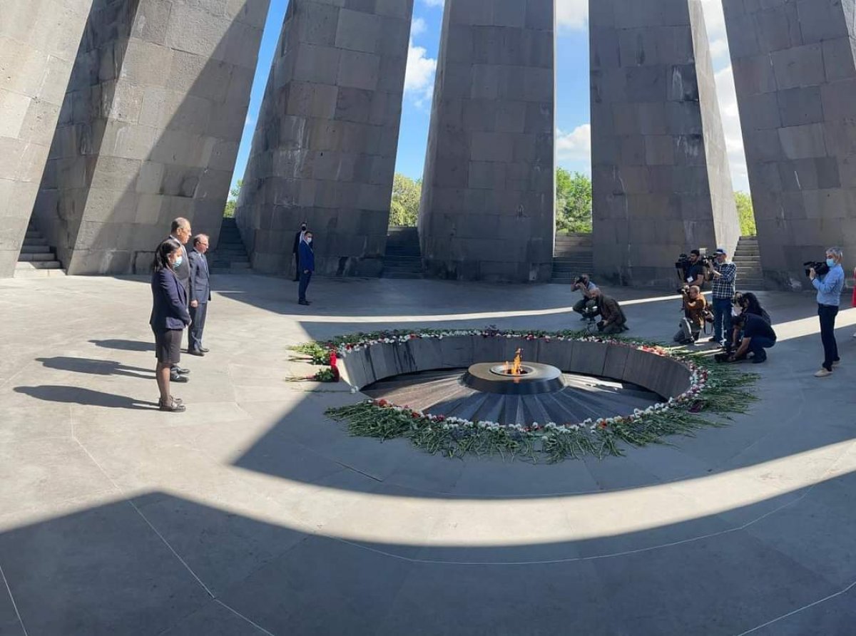 Visit to the so-called Armenian genocide monument by Russian Foreign Minister Lavrov #4