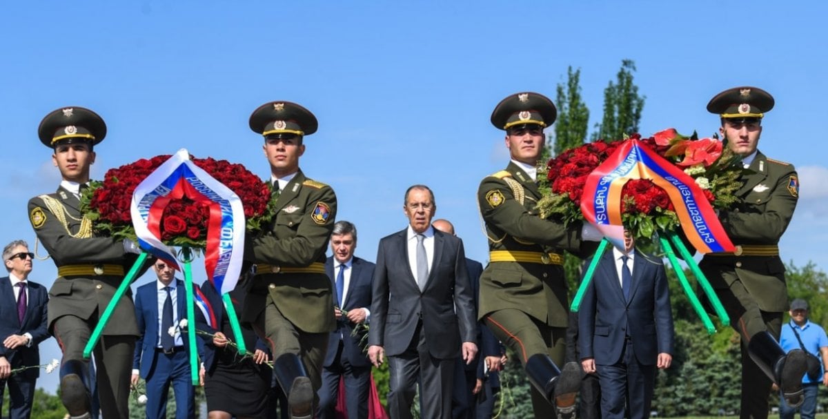 Visit to the so-called Armenian genocide monument by Russian Foreign Minister Lavrov #1