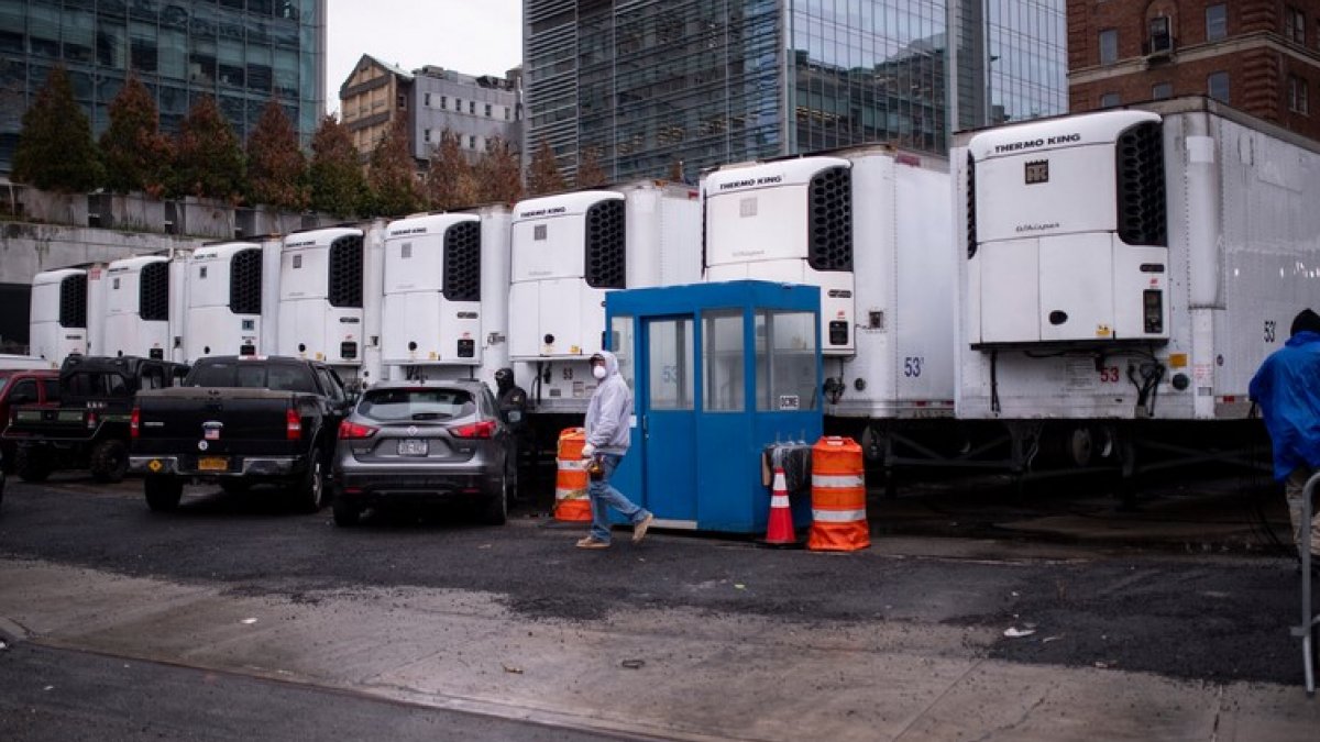 The bodies of 750 people who died from coronavirus in New York were found in refrigerated trucks