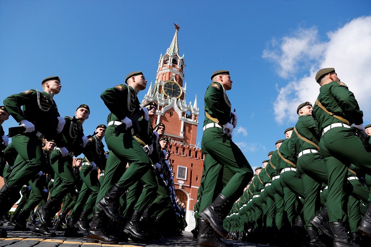 Moskova da askeri geçit töreninin provası #3