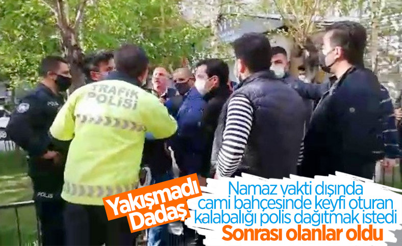 Erzurum'da polisle vatandaş arasında cami gerginliği
