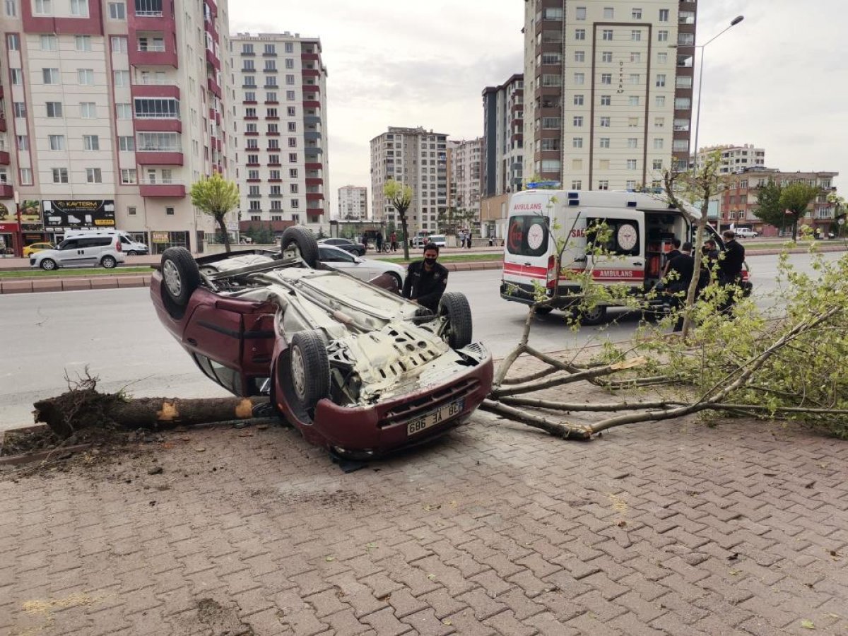 Kayseri de trafik kazası: 1 yaralı  #2