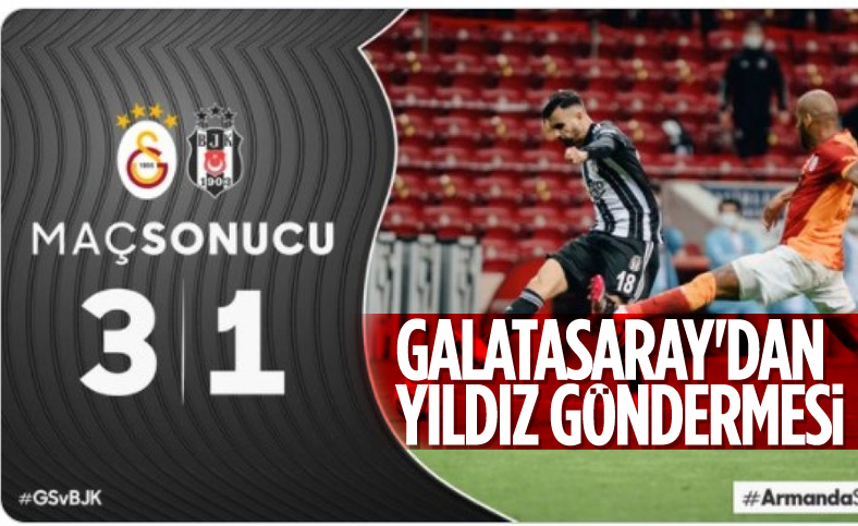 Galatasaray'dan Beşiktaş'a logolu gönderme
