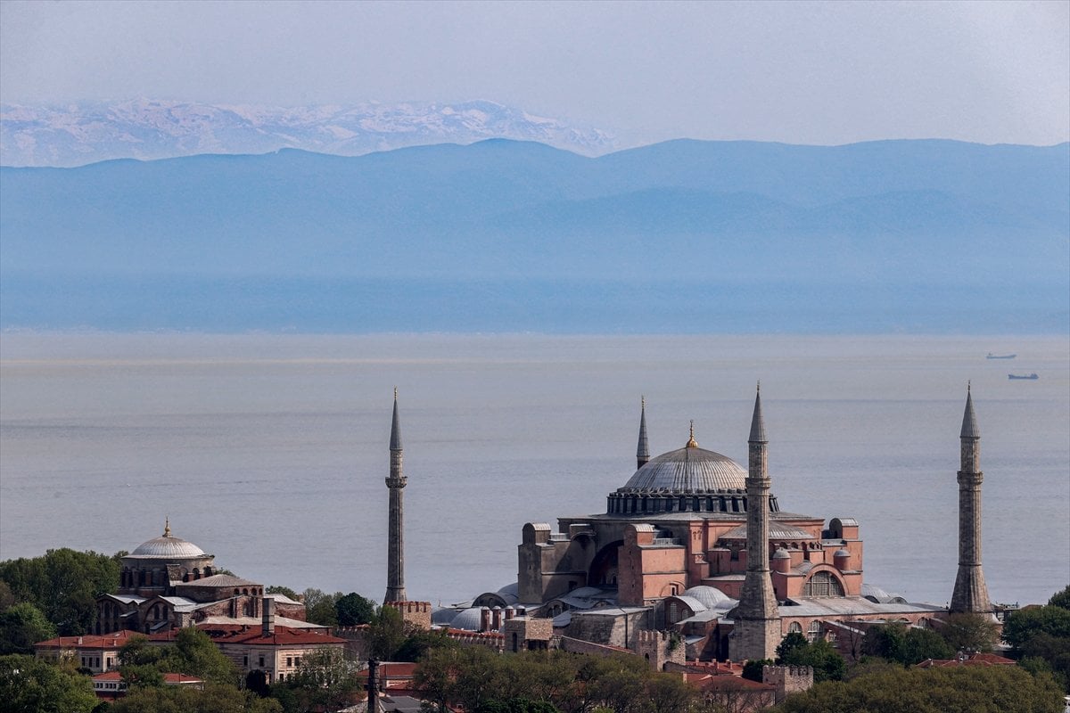 İstanbul dan Uludağ manzarası bir yıl sonra tekrar görüldü   #2