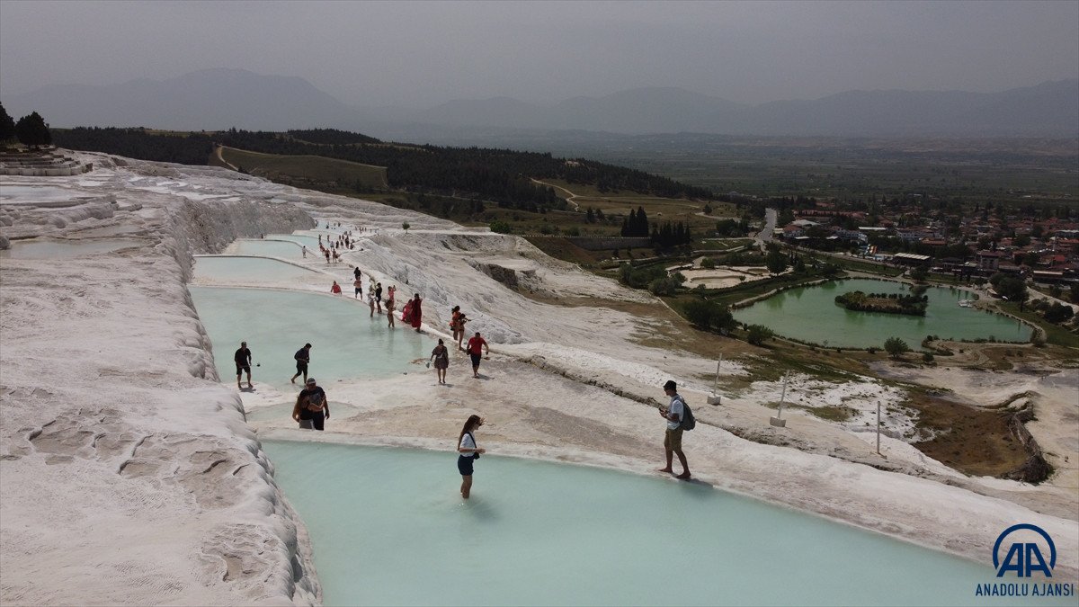  Beyaz Cennet  Pamukkale turistlere kaldı	 #2