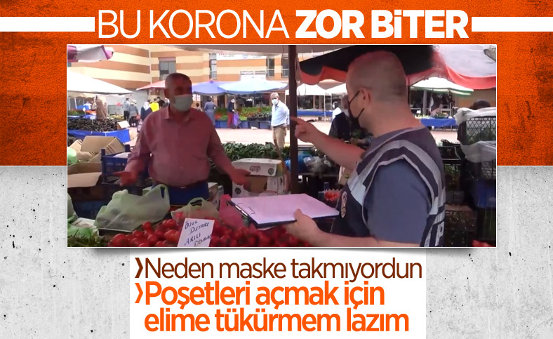 Keşan’da diliyle parmaklarını ıslatarak poşetleri açan pazarcıya ceza