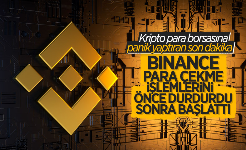 Binance para çekmeyi geçici olarak durdurdu