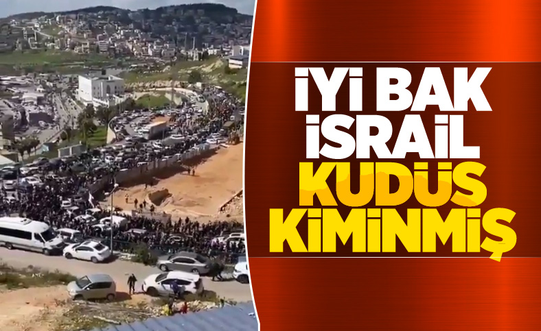 Binlerce Filistinli Mescid-i Aksa’ya gidiyor