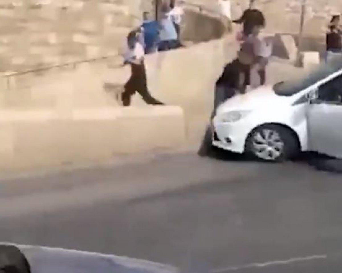 Israeli settler crushes Palestinians in Jerusalem #1