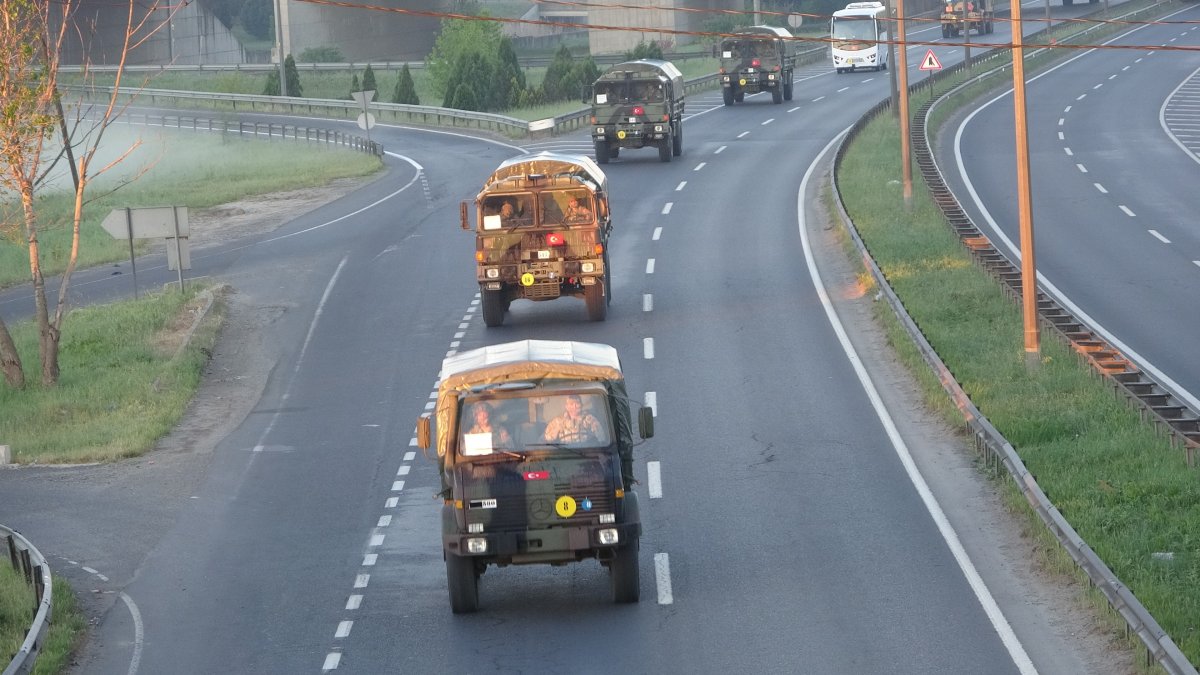 NATO tatbikatına katılacak olan askerler, Tekirdağ dan yola çıktı #7