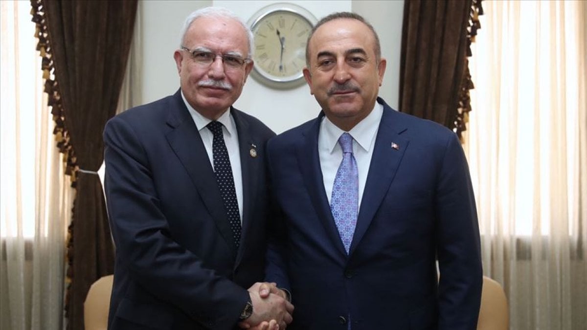 Mevlüt Çavuşoğlu discussed Jerusalem with his Palestinian counterpart
