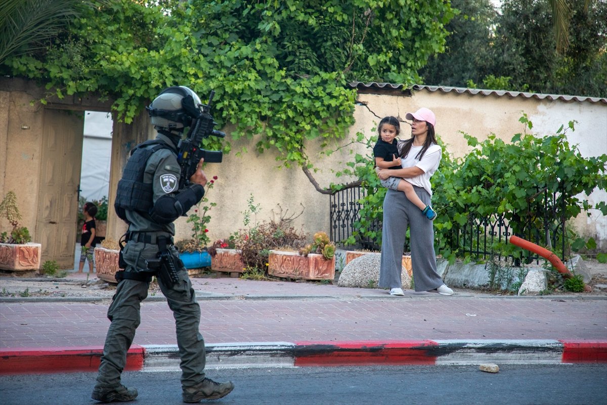 Events broke out at the funeral of a Palestinian martyred by an armed Israeli yesterday #2