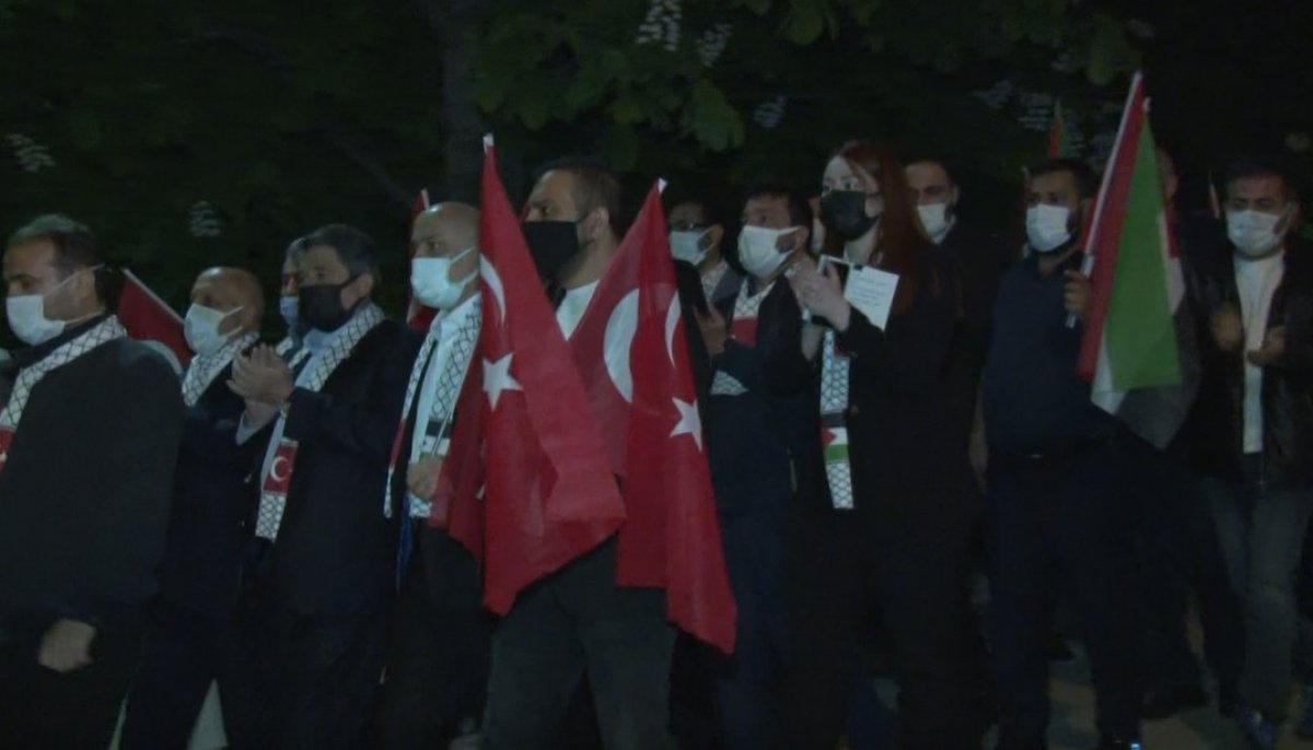 Ankara daki İsrail Büyükelçiliği önünde Kudüs protestosu #3