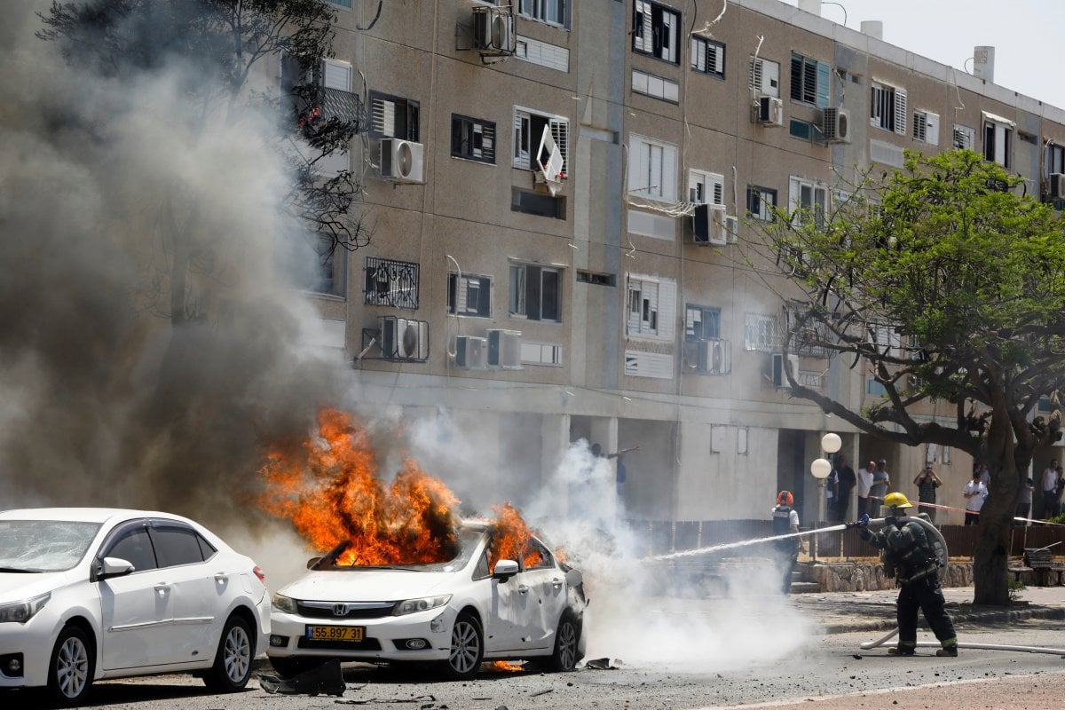 İsrail, Gazze Şeridi nden atılan roketlerin bilançosunu paylaştı #3