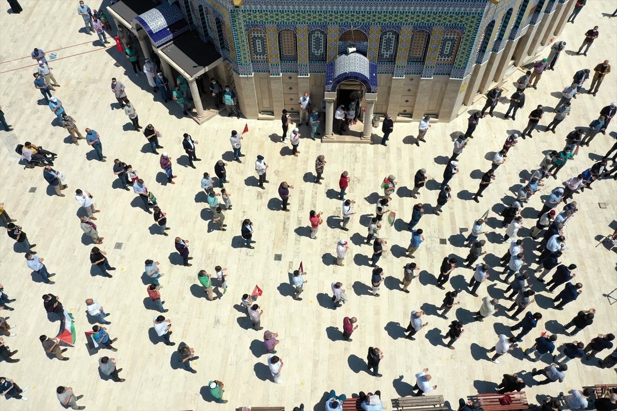 Balıkesir deki Kudüs Camii nde İsrail e tepki #3