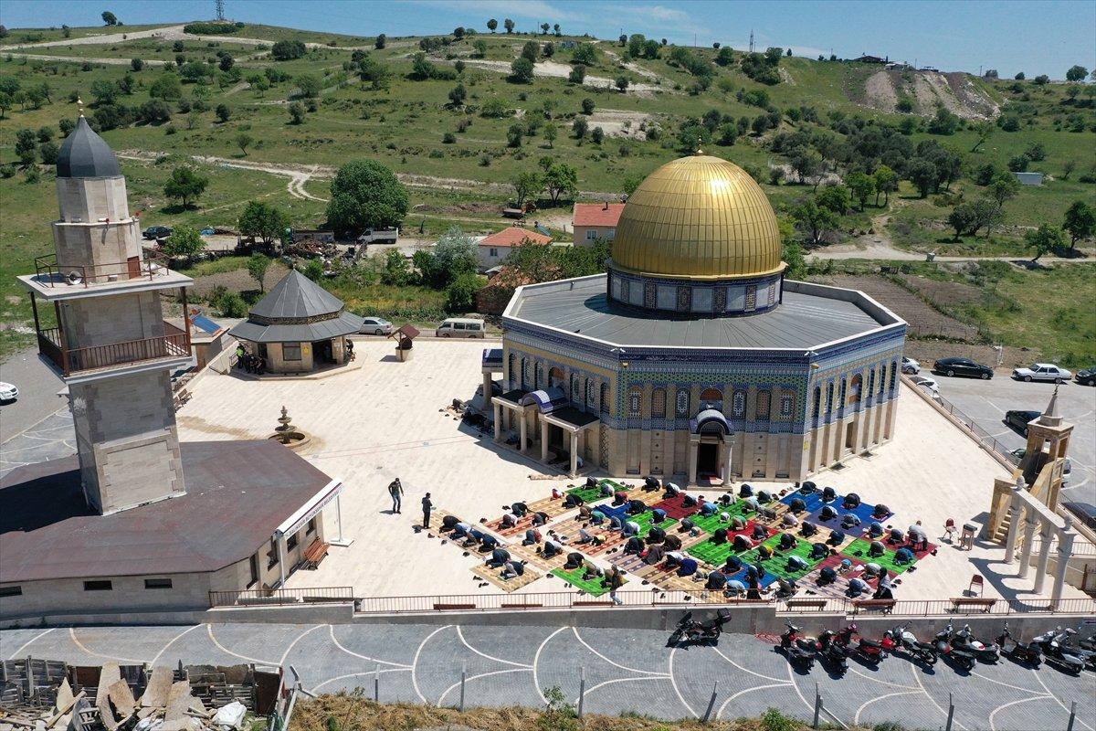 Balıkesir deki Kudüs Camii nde İsrail e tepki #4