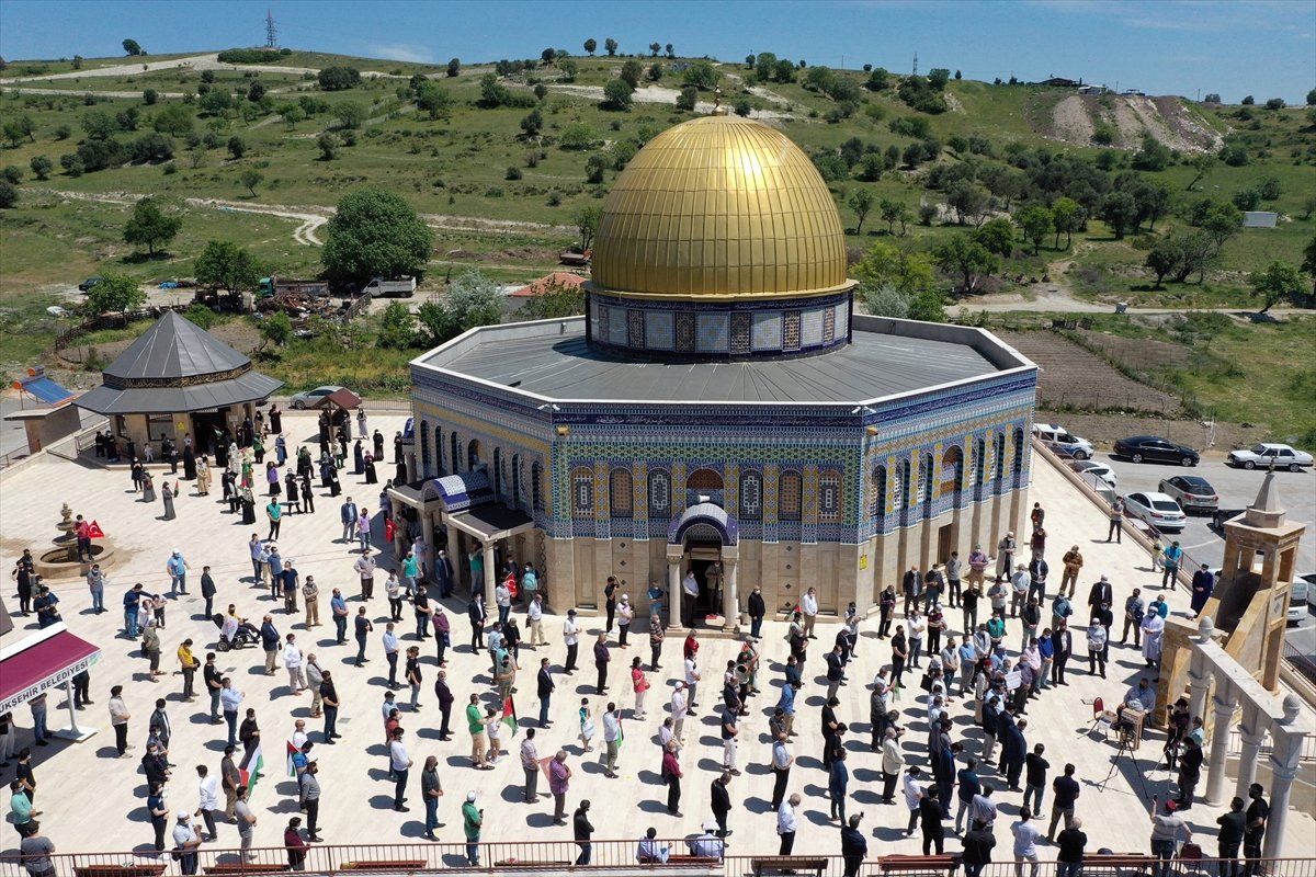 Balıkesir deki Kudüs Camii nde İsrail e tepki #5