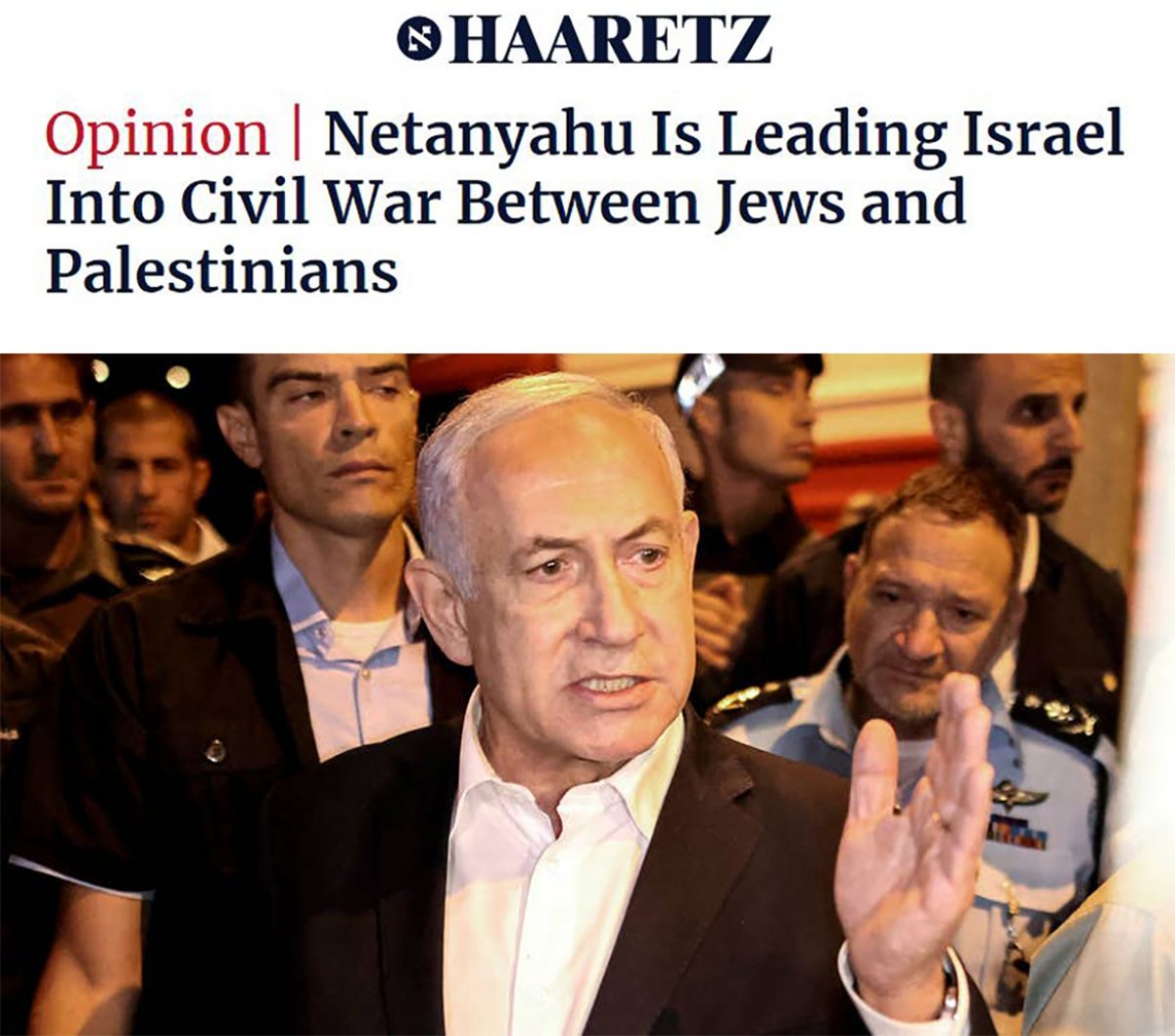 Haaretz: Netanyahu is dragging Israel into civil war #4