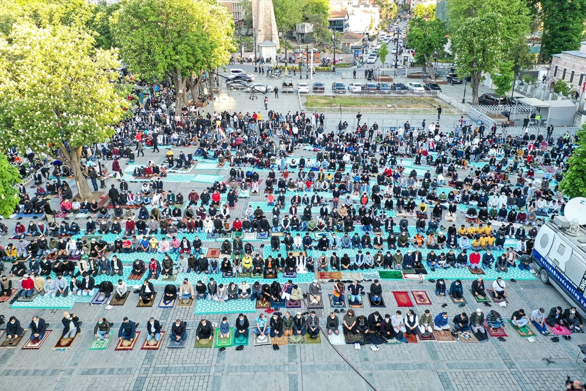 Eid prayer in Hagia Sophia Mosque #3