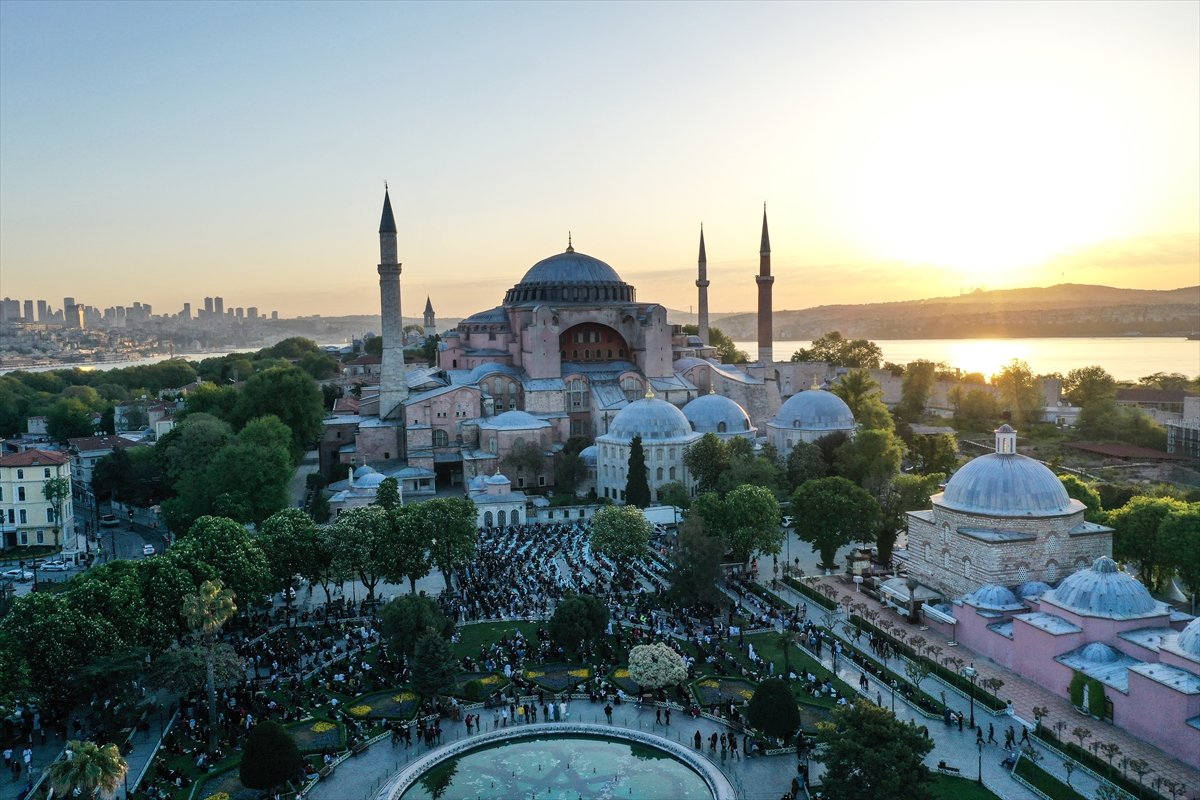 Eid prayer in Hagia Sophia Mosque #4