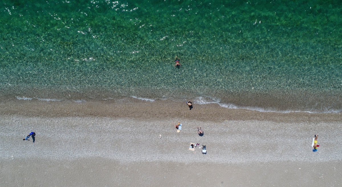Antalya da sahil turistlere kaldı #8