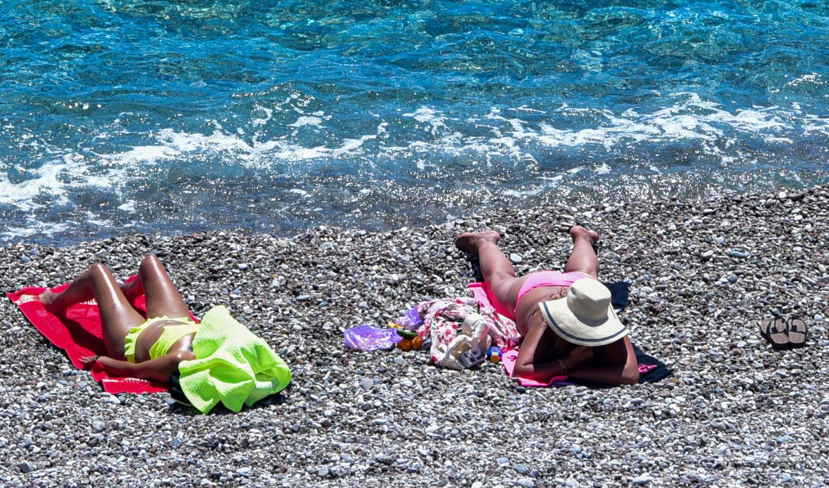 Antalya da sahil turistlere kaldı #7