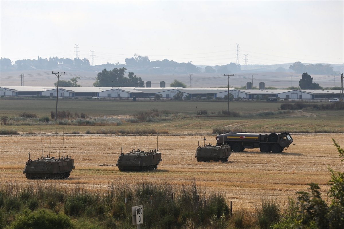 İsrail den Gazze sınırına askeri yığınak #3
