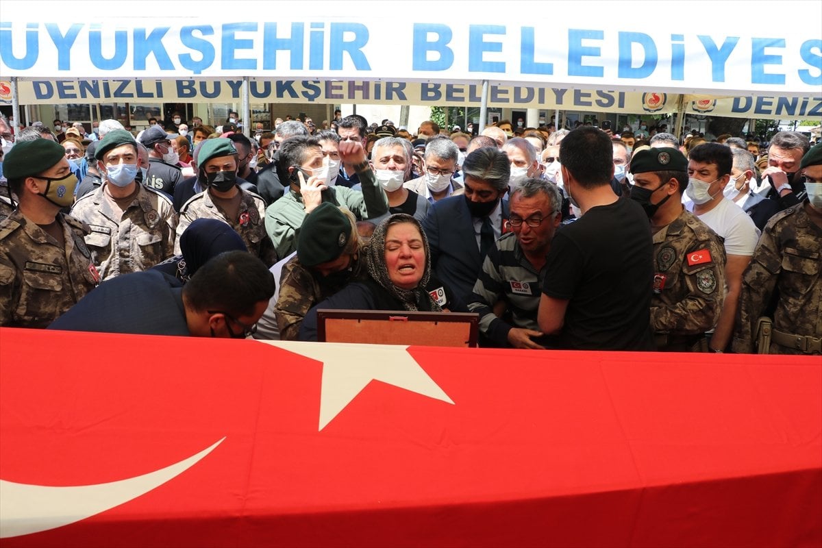 Şehit polis Veli Kabalay, Denizli de toprağa verildi #3