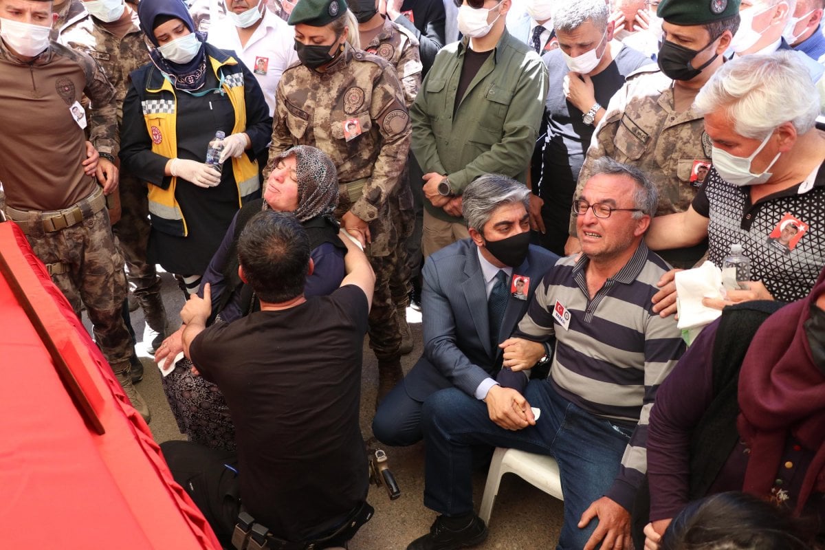 Şehit polis Veli Kabalay, Denizli de toprağa verildi #10