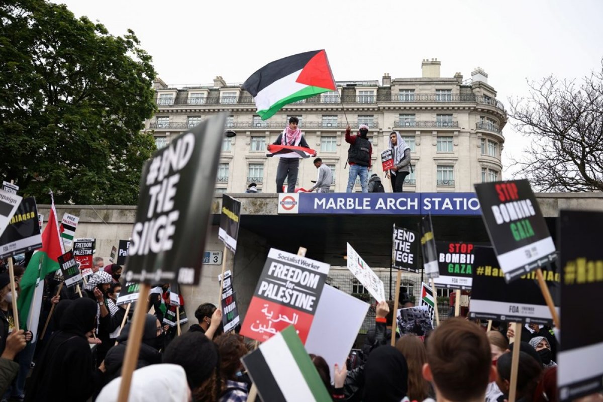 Londra da Filistin e destek eylemi #11