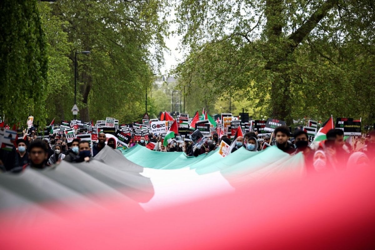 Londra da Filistin e destek eylemi #10