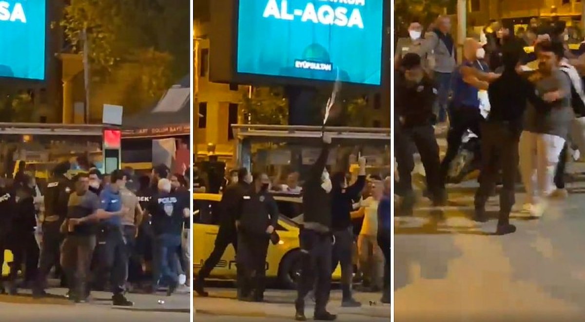 Beşiktaşlı taraftarlar ile güvenlik güçleri arasında arbede çıktı #2