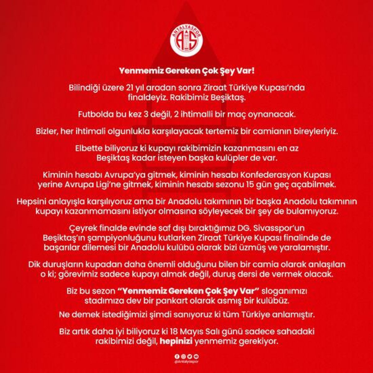 Antalyaspor dan Sivasspor a tepki #1