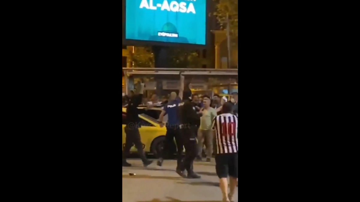 Beşiktaş taraftarıyla polis karşı karşıya geldi #3