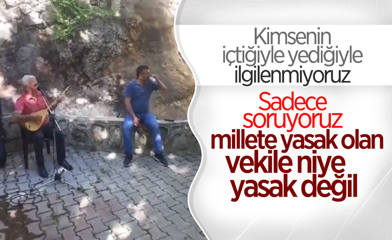 CHP'li Veli Ağbaba, sokağa çıkma yasağında alem yaptı