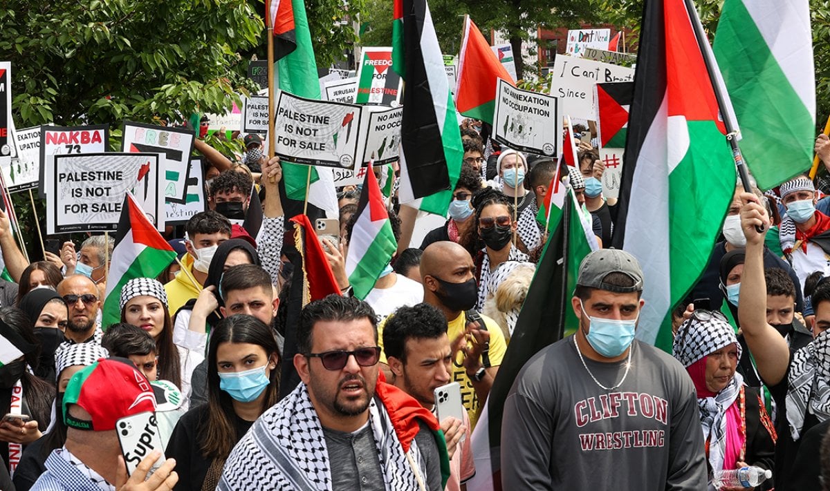 ABD de Filistin e destek gösterisi #2