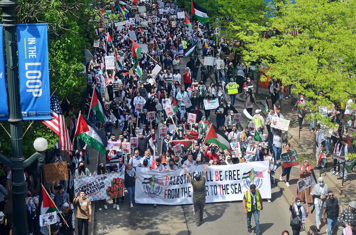 ABD de Filistin e destek gösterisi #8