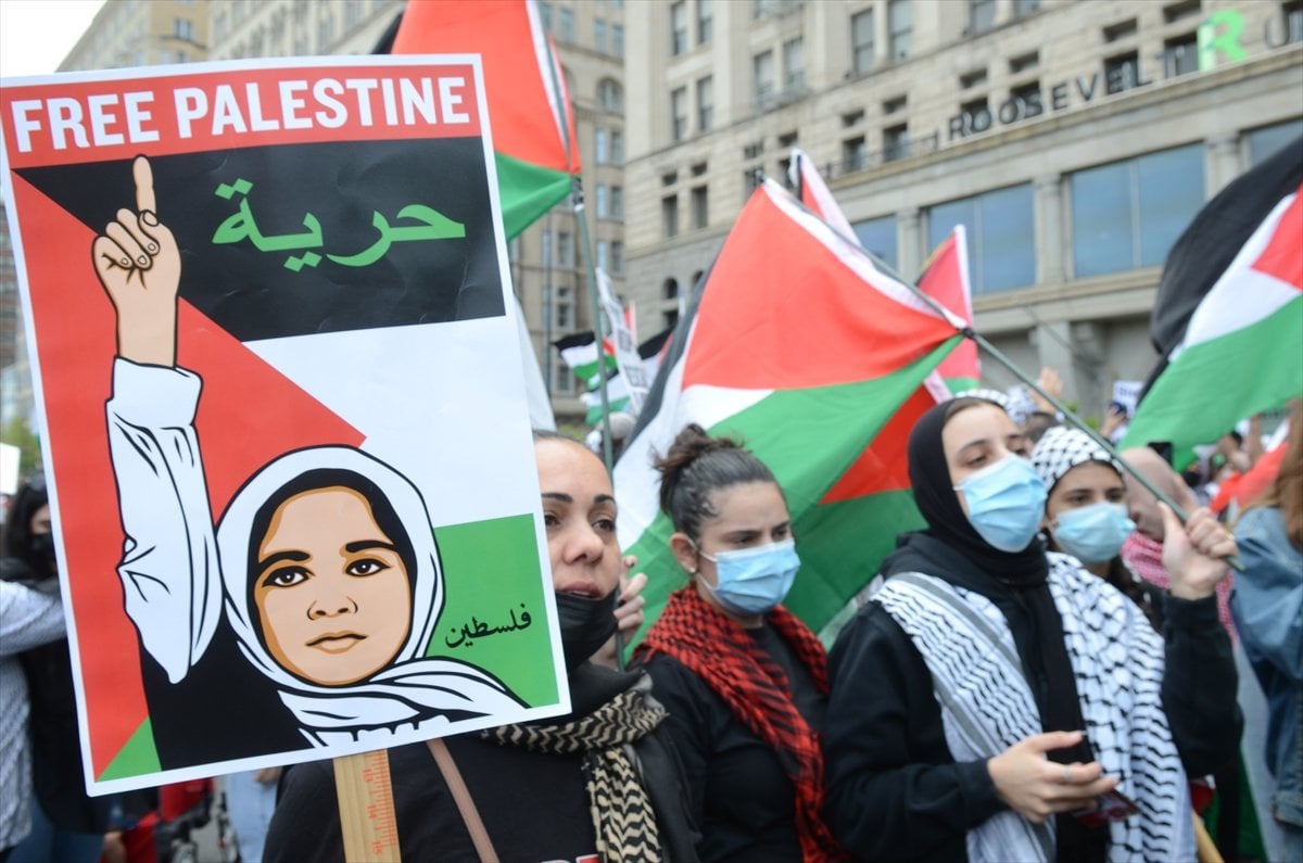 ABD de Filistin e destek gösterisi #4