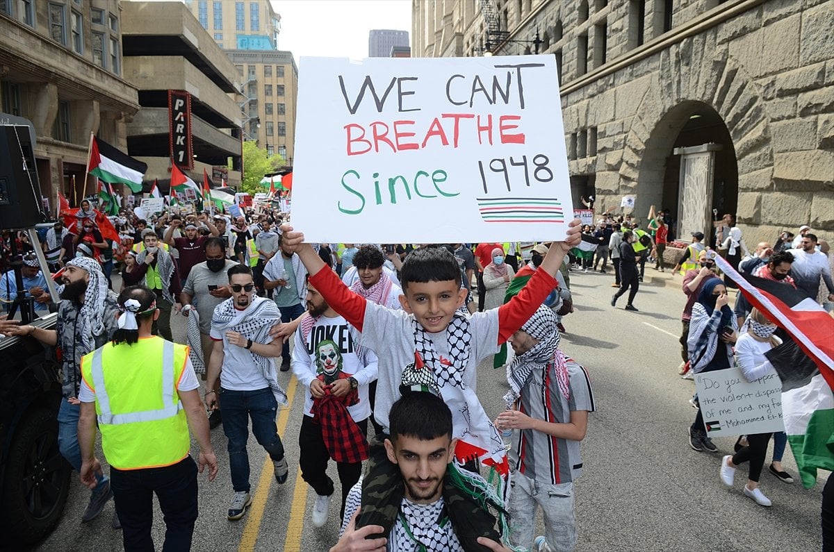 ABD de Filistin e destek gösterisi #7