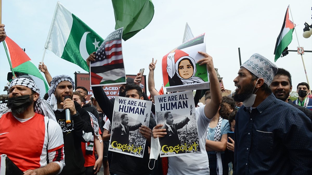 Demonstration of support for Palestine in the USA – Kimdeyir