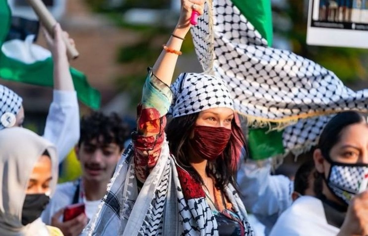 Filistin halkına destek veren Bella Hadid, İsrail in hedefinde: Yazıklar olsun  #1