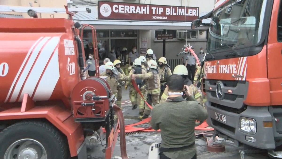 İstanbul Tıp Fakültesi nde yangın  #1
