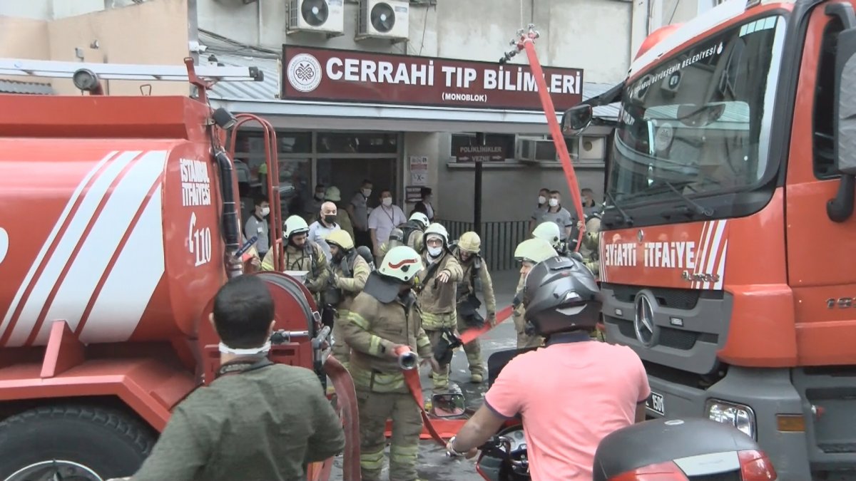 İstanbul Tıp Fakültesi'nde yangın 