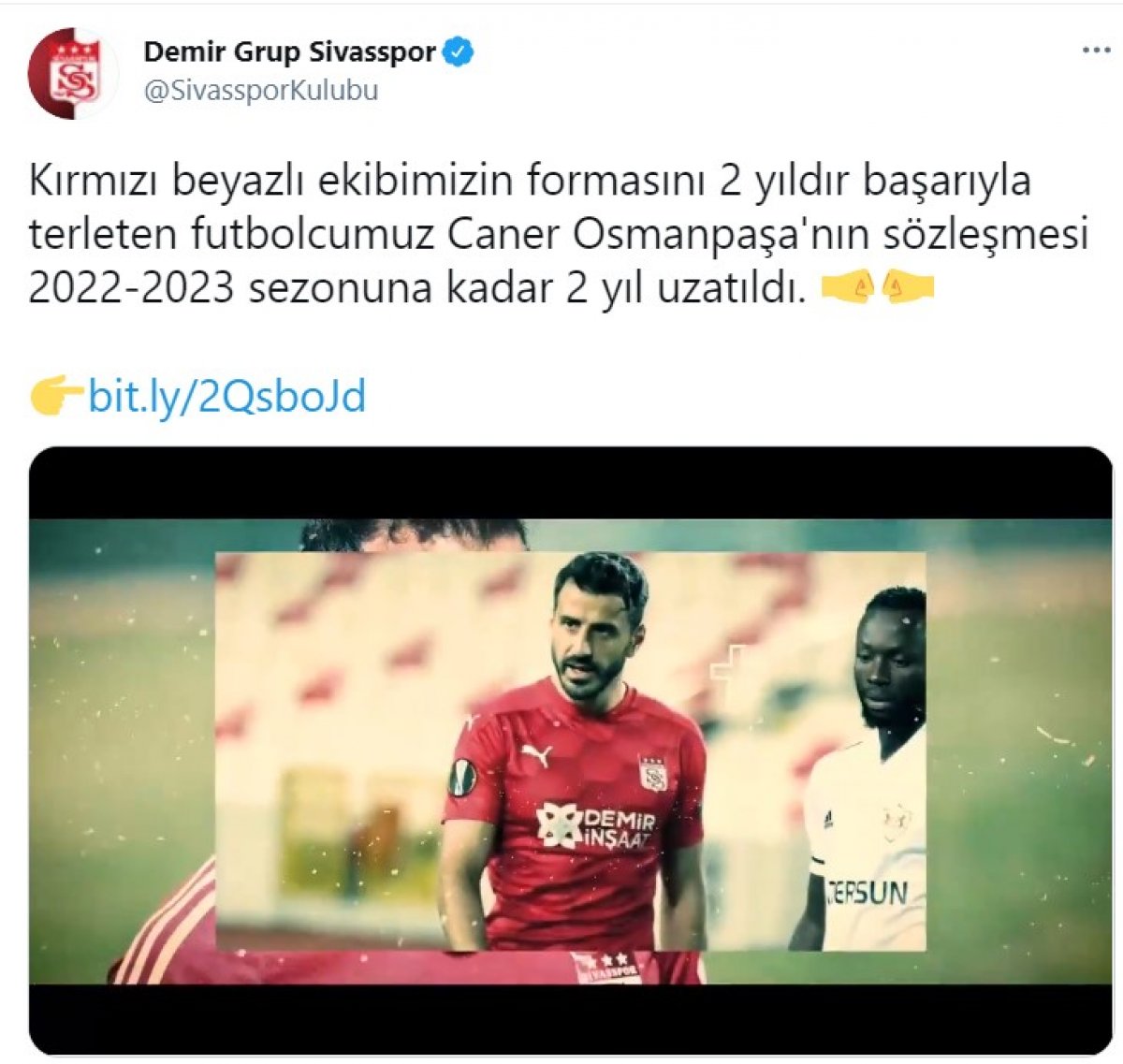 Sivasspor, Caner Osmanpaşa nın sözleşmesini uzattı #1