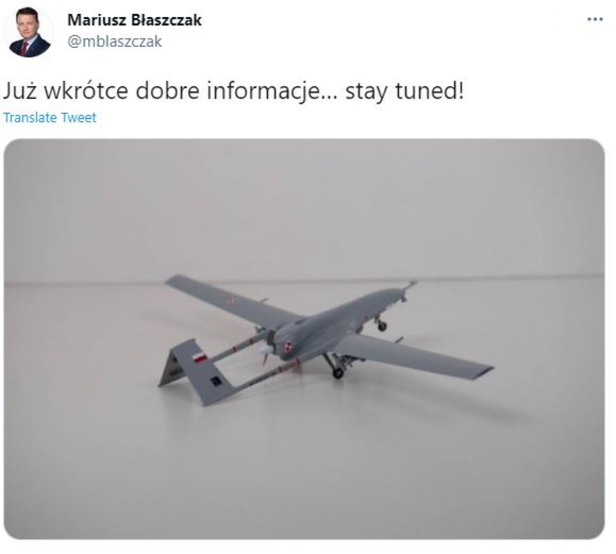 Polonyalı bakandan Bayraktar TB2 paylaşımı #1