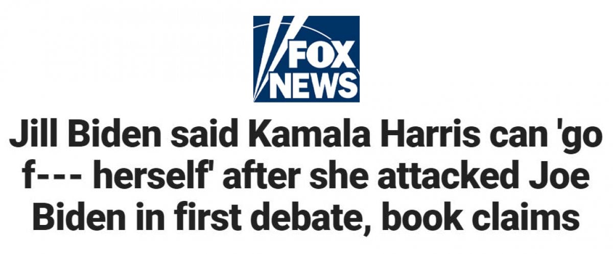 Jill Biden Allegedly Cursing Kamala Harris #2