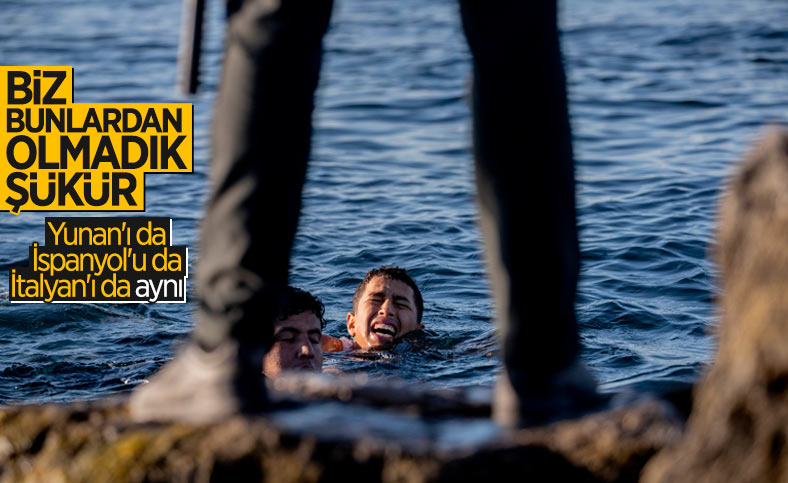 İspanyol askerleri, mültecileri denize döktü