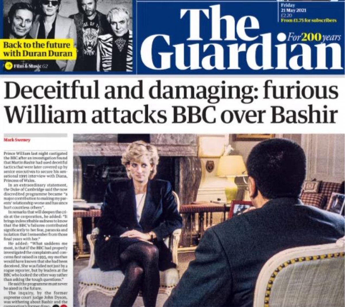 The agenda in England BBC's Princess Diana interview #3